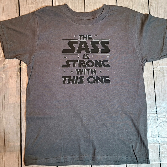 Gray Graphic Kids Tee - Picture 2 of 2